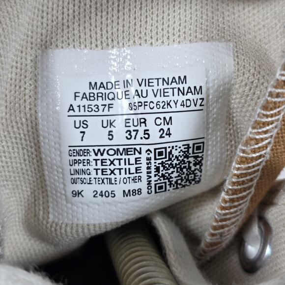 Converse CTAS Lift Hi Platform Women Sz 7 Shoes Sneakers Ginger Snap - Picture 6 of 12